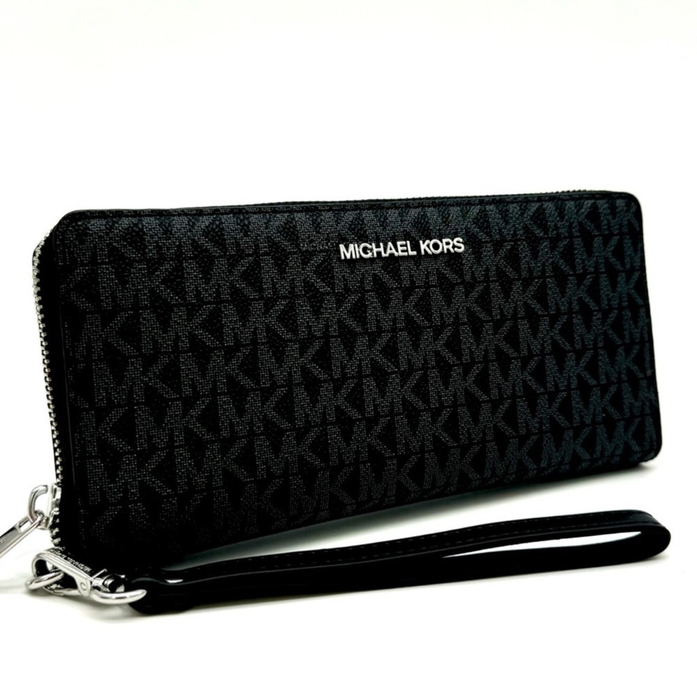 Michael Kors Large Continental Wallet Black Signature